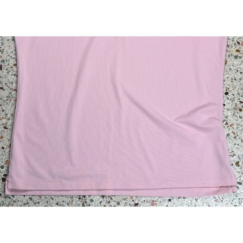 G/Fore Men's Pink Embroidered Skull & Golf Tees Short Sleeve Polo Shirt Size S - Picture 3 of 8